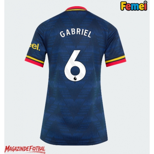 Arsenal Gabriel Magalhaes #6 Tricou Fotbal Replică 2026-27 Femei Deplasare Arsenal Gabriel Magalhaes #6 Tricou Fotbal Replică 2026-27 Femei Deplasare
